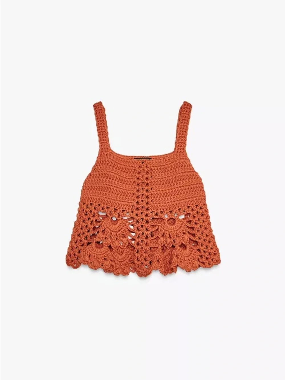 Zara CROCHET KNIT TOP